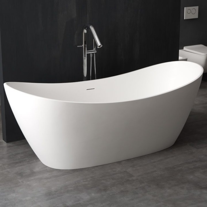 Volně stojící vana StoneArt BS-526 bílá 185×79 matná