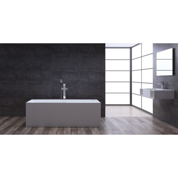 Volně stojící vana StoneArt BS-532 bílá 175×73 matná