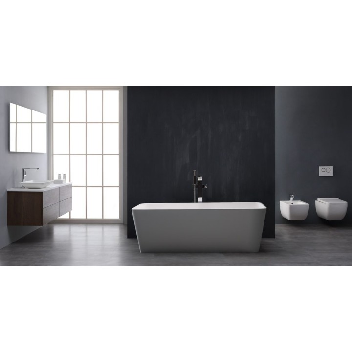 Volně stojící vana StoneArt BS-551 bílá 170×80 lesklá