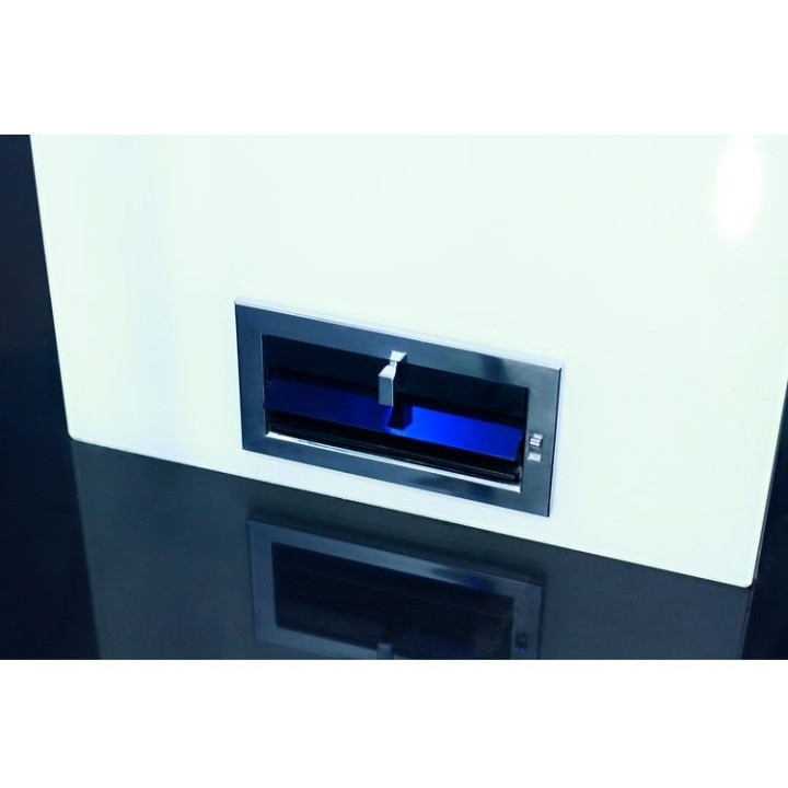 Parní sprchový box EAGO AWT DZ1012F12 bílý 100×100 levé provedení