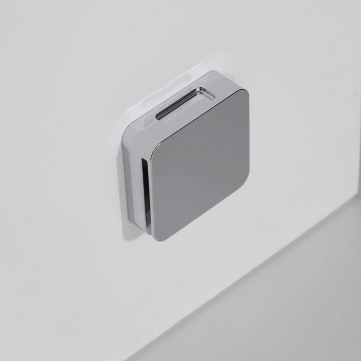 Parní sprchový box EAGO AWT LD106F15 stříbrný 100×100 pravé provedení