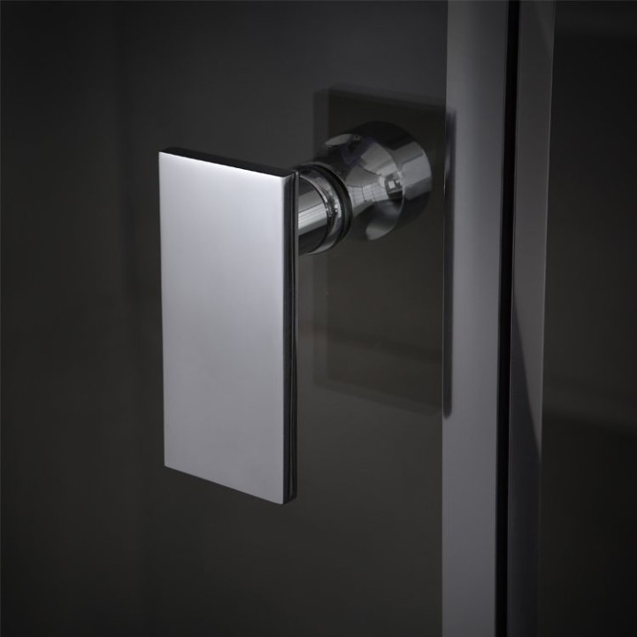 Parní sprchový box EAGO AWT LD107F15 černý 120×90 levé provedení