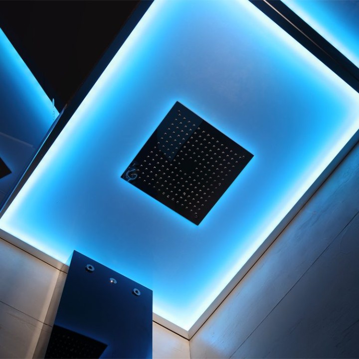 Parní sprchový box EAGO AWT LD110F15 černý 90×90