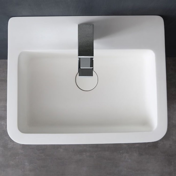 Volně stojící umyvadlo StoneArt LZ502 bílé 51×43 lesklé