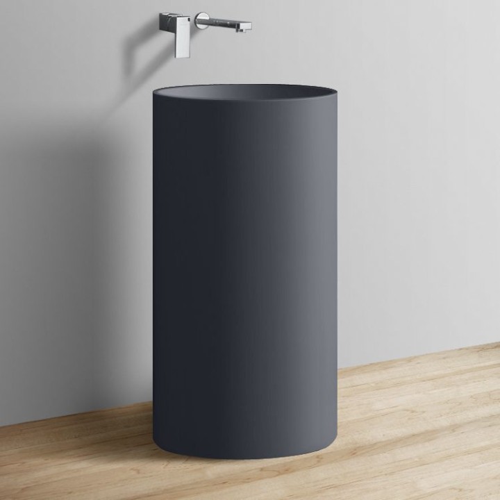 Volně stojící umyvadlo StoneArt LZ508 betonově šedé 45×45 matné