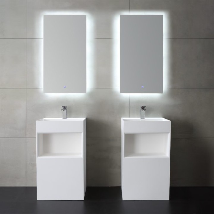 Volně stojící umyvadlo StoneArt LZ517 bílé 50×45 lesklé