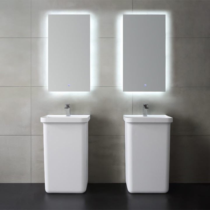 Volně stojící umyvadlo StoneArt LZ518 bílé 52×45 matné
