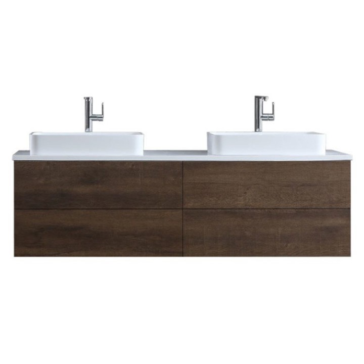 Koupelnová skříňka StoneArt Brugge BU-1601pro-5 dubová tmavá 160×50