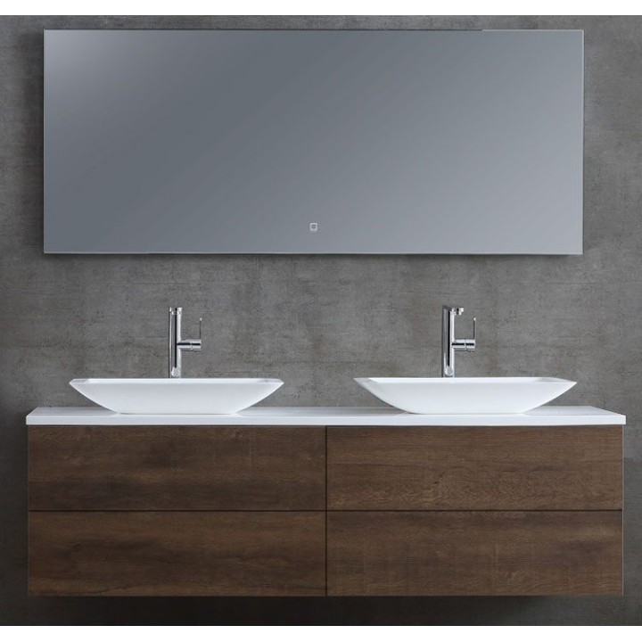 Koupelnový nábytek – set StoneArt Brugge BU-1601pro-1 dubový tmavý 160