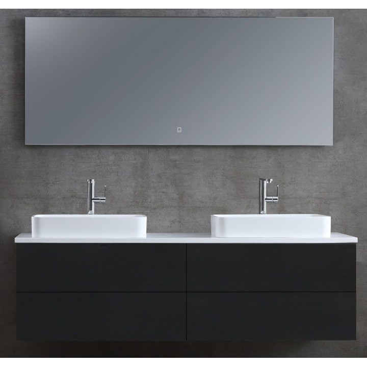 Koupelnový nábytek – set StoneArt Brugge BU-1601pro-5 tmavě šedý 160×5