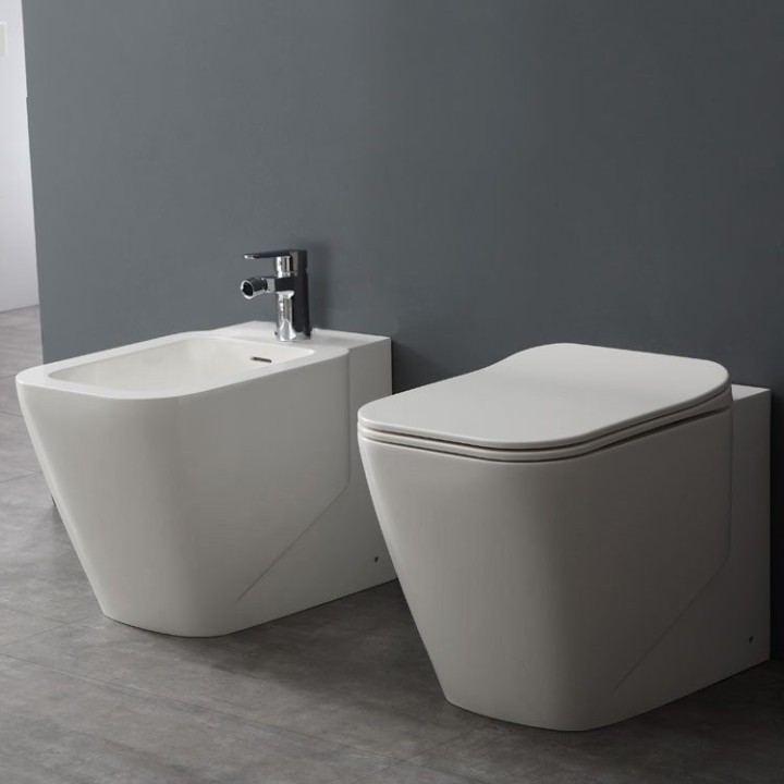 Stojící WC StoneArt -Bidet TFS-201P bílé 56×36 matné
