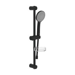 Villeroy & Boch Universal Showers - Set sprchové hlavice, tyče a hadice, 3 proudy, matná černá TVS109004UK0K5